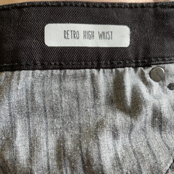 Garage Black RetroHigh Waisted Shorts - Picture 4 of 5